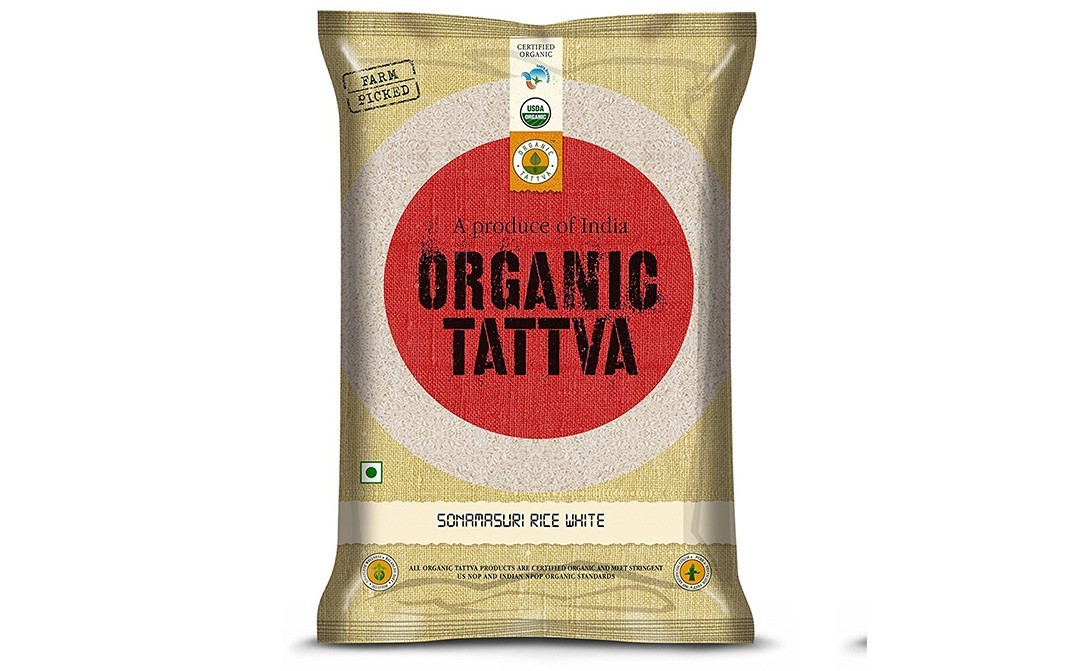 Organic Tattva Sonamasuri Rice White    Pack  5 kilogram